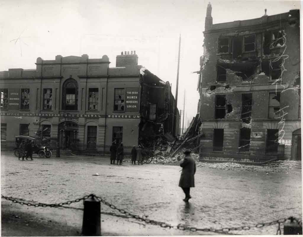 Irish Transport and General Workers' Union (ITGWU) after the Rising. Credit: Dublin City Library & Archive