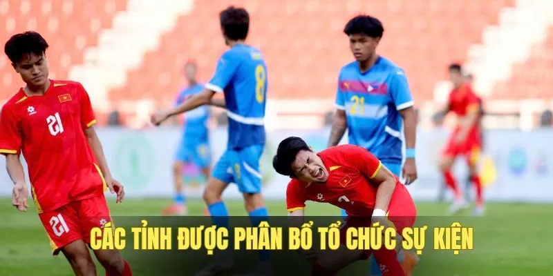 Các tỉnh thành được phân bổ tổ chức sự kiện